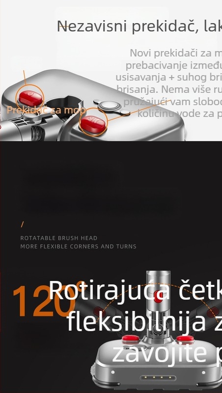 Električna glava četke za pod – dodatak usisavaču, kompatibilan s Dyson V6–V11