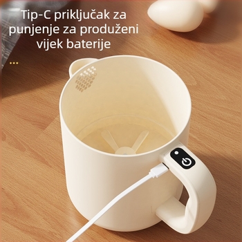 Kompaktni ručni električni miješalica za jaja i višenamjenski mikser s pranjem i filtriranjem riže, 3.7V, 0.8W, 0.8Hz