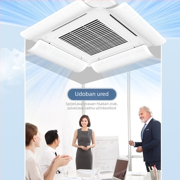 Deflektor protoka zraka za središnji klima-uređaj, ured, plastika, marka Holy Star Leigh, model FT-2023-11, dodaci za klimatizaciju, jednostavan i moderan dizajn