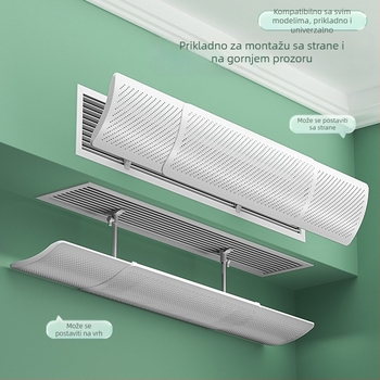 Deflektor klima uređaja, univerzalni zaštitnik za središnji izlaz zraka, vodič zraka, jednostavan dizajn