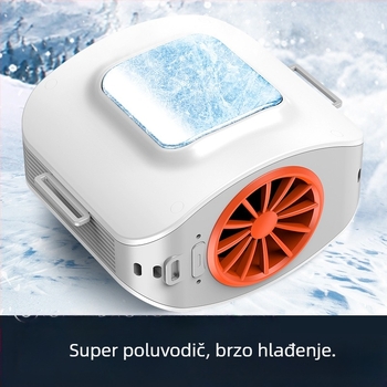 K059 pojasni ventilator s poluvodičkim hlađenjem — 4000 mAh baterija, 3 brzine, 8–12 sati rada, buka 37–45 dB, punjiv