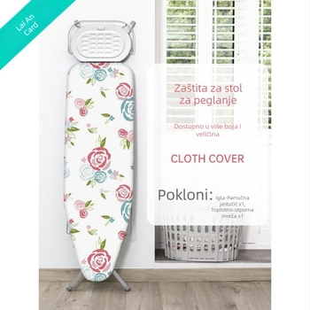 Navlaka za dasku za peglanje – periva, otporna na visoke temperature, pamuk, za kućnu uporabu