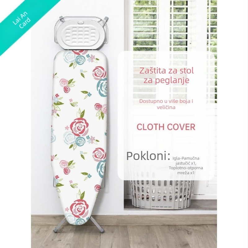 Navlaka za dasku za peglanje – periva, otporna na visoke temperature, pamuk, za kućnu uporabu