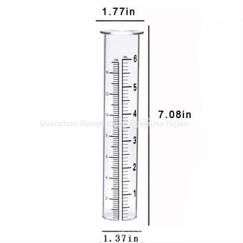Željezni mjerač kiše za vanjsku upotrebu u vrtu, cijev za mjerenje kiše, Xiang Li Ji
