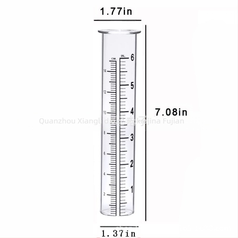 Željezni mjerač kiše za vanjsku upotrebu u vrtu, cijev za mjerenje kiše, Xiang Li Ji