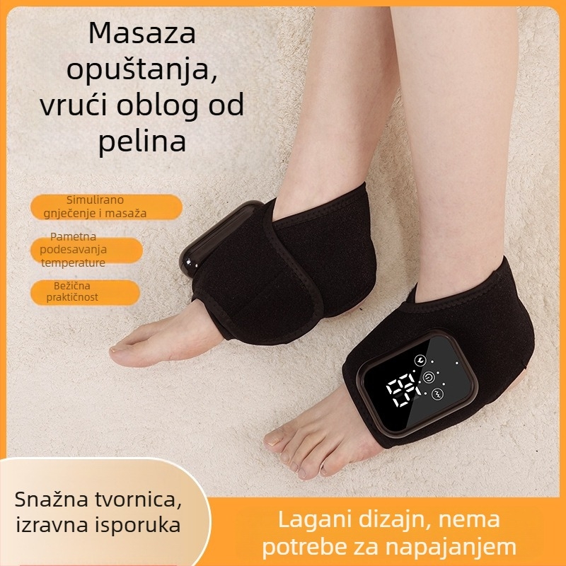 Uređaj za masažu gležnja s električnim grijanjem i toplim kompresom, pamukova konstrukcija