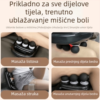 Mišićna masažna puška s motorom s četkicama, 6+ glava za masažu, 5+ razina brzine, ugrađena baterija 2000–4000 mAh, buka ispod 36 dB