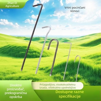 Vrtni klinovi u obliku upitnika, galvanizirani, za biljke i šatore na otvorenom, u obliku slova L