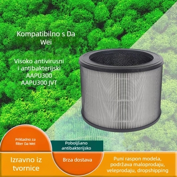 HT HuanTuo filter za pročišćavanje zraka s HEPA antibakterijskim elementom i aktivnim ugljenom, kompatibilan s Winix AAPU300/AAPU300-JVT