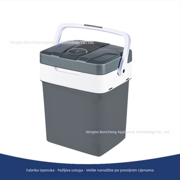 Mini hladnjak za auto, univerzalna kompatibilnost, kapacitet više od 20 L, 48 W, napajanje AC 100–240 V / DC 12 V, raspon temperature 8–65 °C