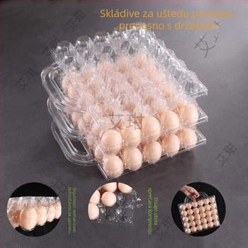 Ručna prenosna plastična kutija za jaja s prozirnim blister pakiranjem