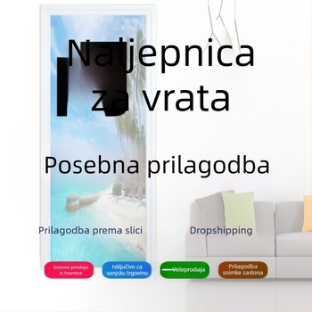 Naljepnice za vrata i hladnjak; prilagodljive po fotografijama ili snimkama zaslona; moderni minimalistički stil.