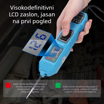 Auto kvar detektor i tester električnih krugova s digitalnim zaslonom, DC12V, -20 do 50°C, CNBJ-823