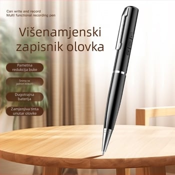 Diktafonski glasovni snimač u obliku olovke, snimanje jednim klikom, 5 sati snimanja, USB 2.0 prijenos, podrška TF karti