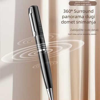 Diktafonski glasovni snimač u obliku olovke, snimanje jednim klikom, 5 sati snimanja, USB 2.0 prijenos, podrška TF karti