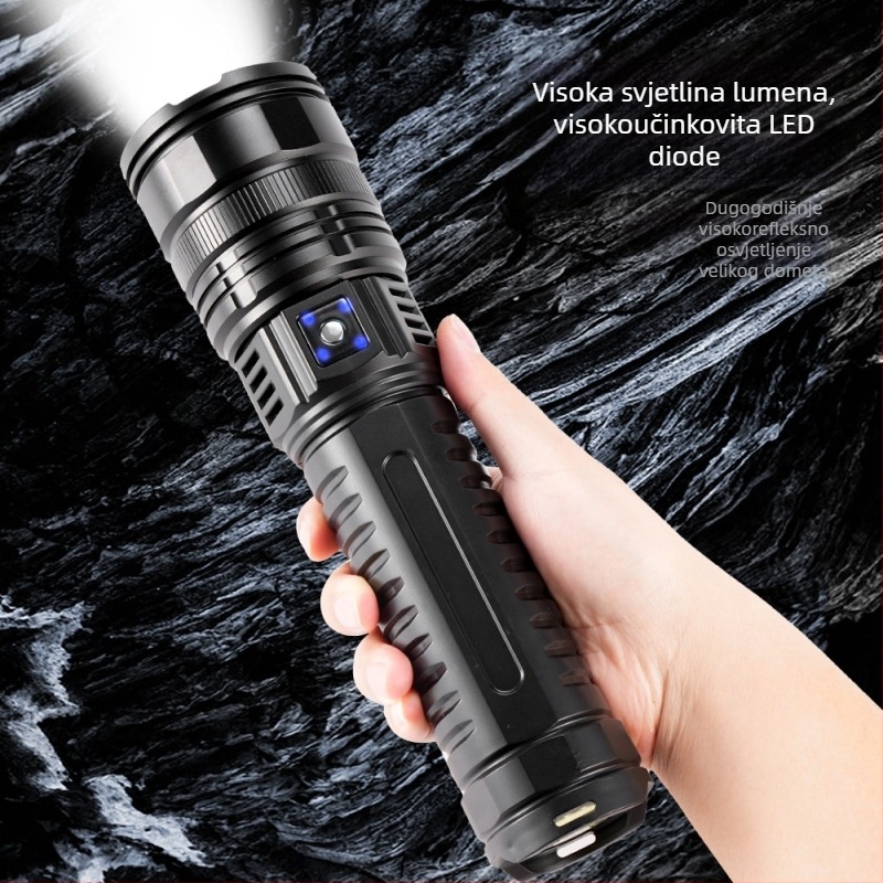 LED svjetiljka za kampiranje: baterija 5400 mAh, 20W, domet preko 500 m, 360° rotacija, napajanje s Power Bank funkcijom