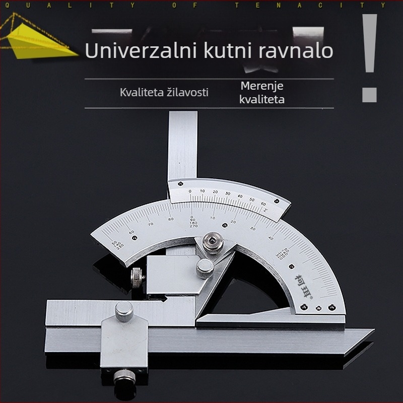 KERTNC neutralni univerzalni kutni ravnalo i protractor, 0-320° i 360°