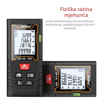 SW-MT4 laserski daljinomjer, ručni uređaj, infracrveno mjerenje, elektronička ljestvica