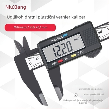 Digitalni vernier mjerač za nakit – visoka preciznost, elektronički plastični mjerni alat za mjerenje jade narukvica
