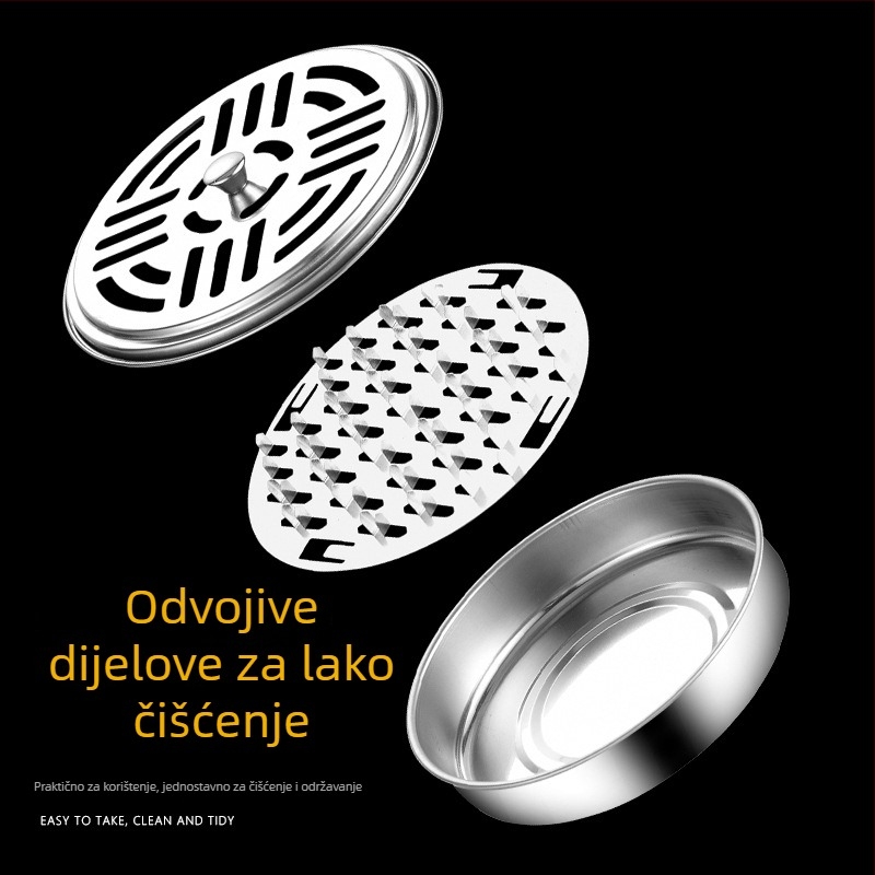 Nehrđajući čelična kutija za komarce spirale, otporna na vjetar; višekratna upotreba; mogućnost otiska loga