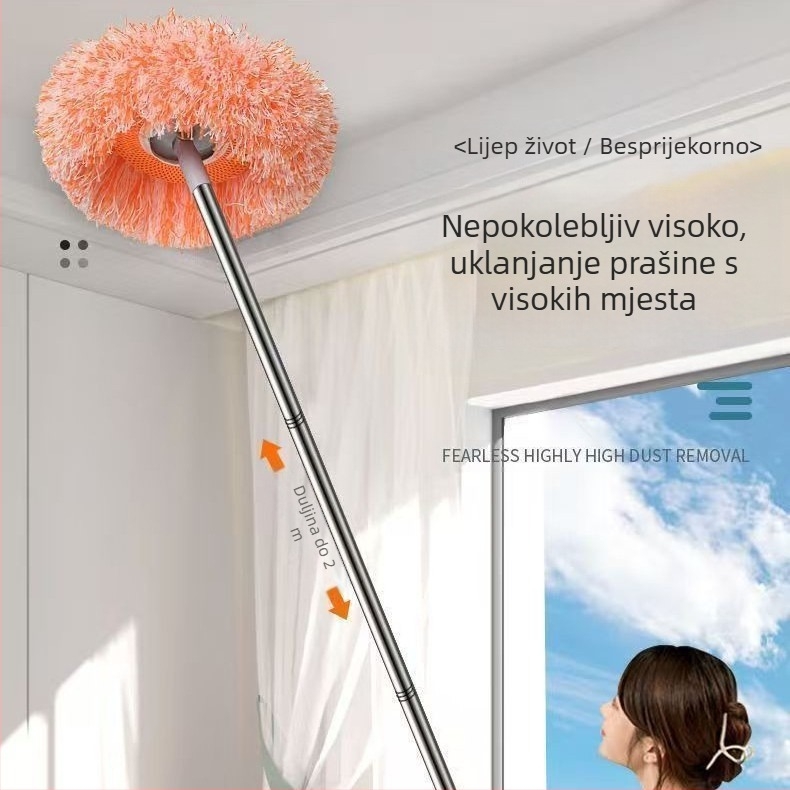 Suncokretov ravni mop s platnenim pokrovom za prašinu (Funkcionalni mop; Ravni mop; lansiran 2023; Bruto težina 1 kg)