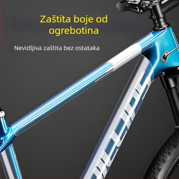 Zaštitna folija za okvir bicikla – prozirna, otporna na ogrebotine i vodootporna, s akrilnim ljepilom i nano sustavom ljepila, debljina 0,5 mm