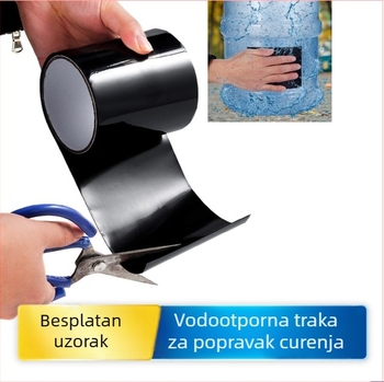 Vodootporna traka za popravak curenja, snažan rolni materijal za brtvljenje pukotina na ravnom krovu, samoljepljiva traka za popravke curenja