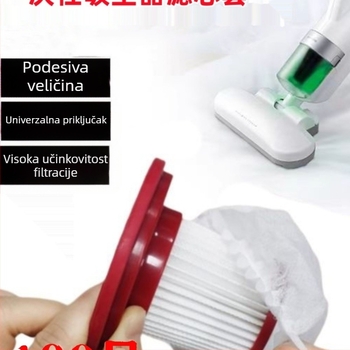 Filter za usisavač za jednokratnu upotrebu: element filtra, kućište od netkanog materijala, universalna kompatibilnost, debeli dizajn, materijal: plastika
