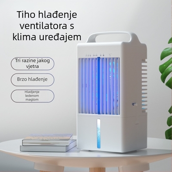 USB stolni ventilator za hlađenje s maglom, bez četkica, 3 brzine, dodirno upravljanje, zvuk 45–50 dB