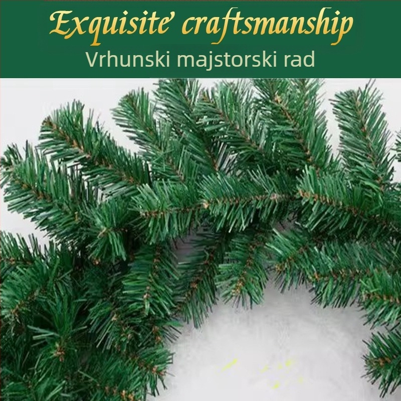 Božićna traka od ratana – PVC i željezo, Wan Hui marka, Stil: Drugo, Božićna DIY dekoracija