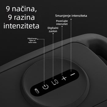 Perkusioni masažni uređaj s 6 glavama, četkasti motor, 5+ brzina, ugrađena baterija 1200–2000 mAh, radni vijek 3–6 h