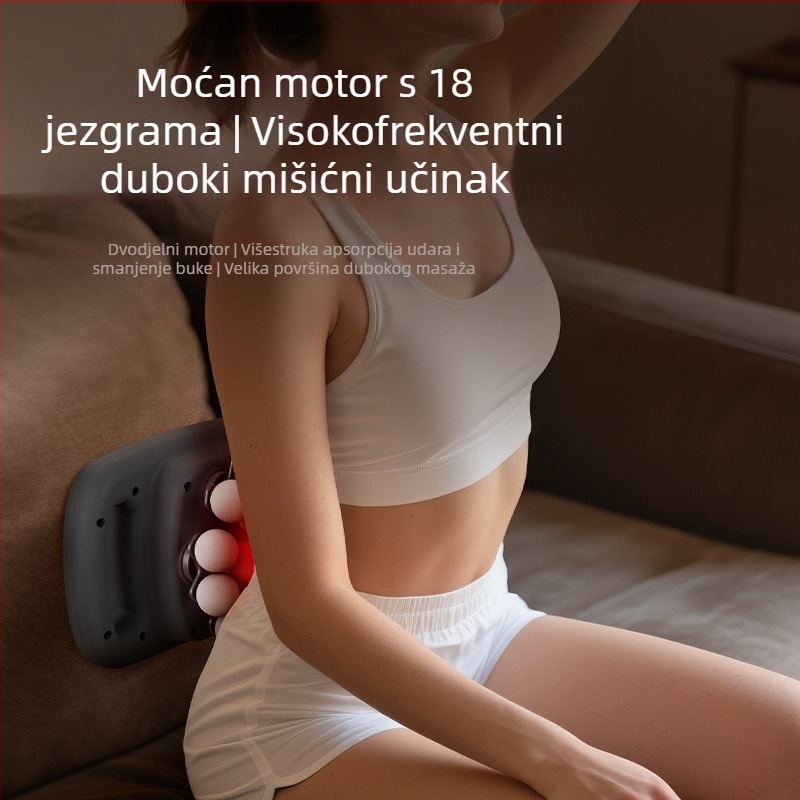 Perkusioni masažni uređaj s 6 glavama, četkasti motor, 5+ brzina, ugrađena baterija 1200–2000 mAh, radni vijek 3–6 h