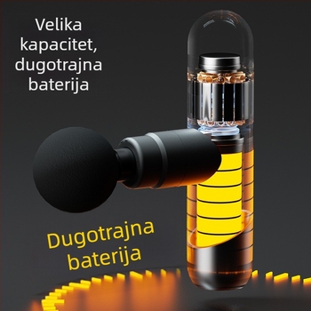 Fascia Gun masažni uređaj – Jednoglavni masažer vrata sa vibracijom, ABS tijelo, USB punjenje, za vrat, struk, kuk, ramena i ruke
