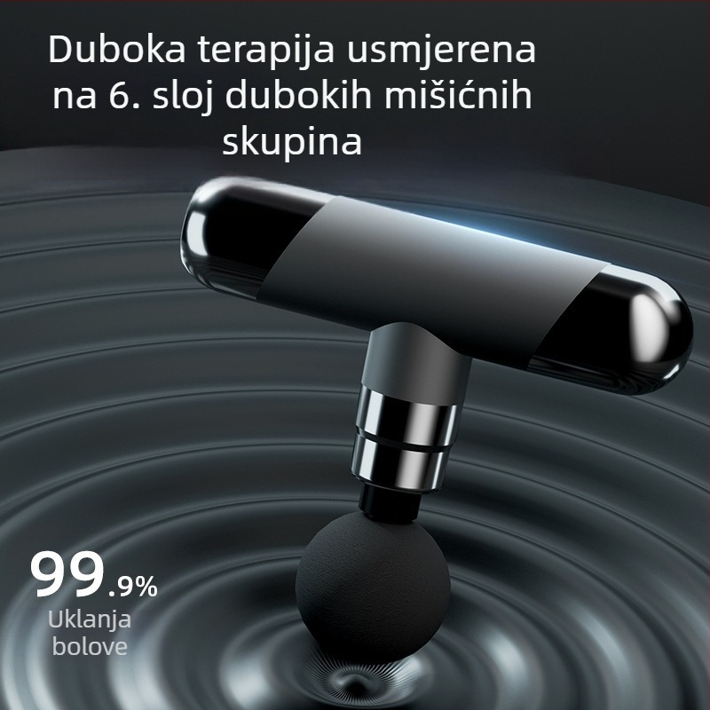 Fascia Gun masažni uređaj – Jednoglavni masažer vrata sa vibracijom, ABS tijelo, USB punjenje, za vrat, struk, kuk, ramena i ruke