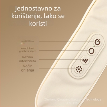 Masažer za ramena i trapecije s toplom kompresijom i gnječenjem, 6 glava, model 8620, Qingyang, infracrvena fizioterapija