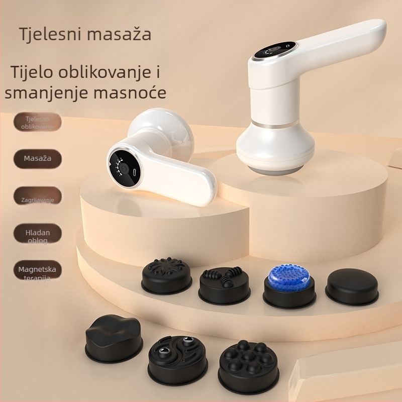 Uređaj za sagorijevanje masnih naslaga — bežično-žični prijenosni masažer s infracrvenim grijanjem, više načina, simulacija ručnog gniječenja, masaža na više točaka, bežično punjenje