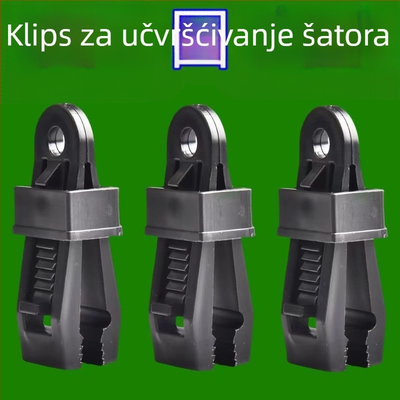 Višenamjenski držač užadi za šatore i nadstrešnice – otporan na vjetar fiksni klips, PP plastika