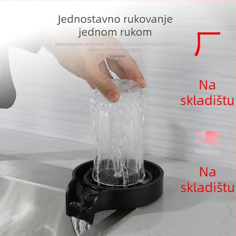 Ručni uređaj za pranje šalica, visokotlačni, za kafić i kućnu uporabu, ABS kućište, moderan minimalistički dizajn.