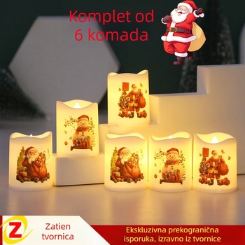 Božićni set svijeća za dekoraciju prostora — plastika, marka Fucai, stil 20432855113