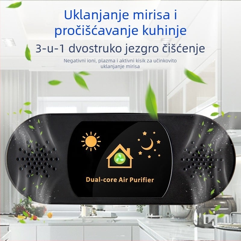Kućni pročišćivač zraka za kuhinju s negativnim ionima, uklanjanje mirisa i formaldehida, tih rad, zidna montaža