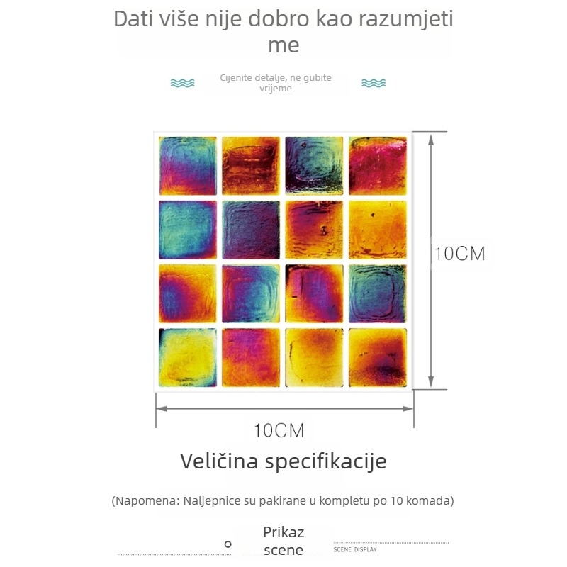 3D mozaik pločice – samoljepljive naljepnice za zidove i podove, DIY dekoracija
