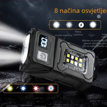LED radno svjetlo, 10W, punjenje, domet do 200 m, zaštita od prepunjenja