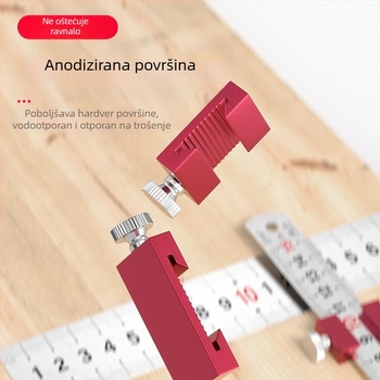 Bte/bull 0723 – aluminijski pozicionirajući zaustavljač za mjernu letvu i fiksni klizni blok