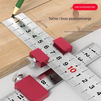 Bte/bull 0723 – aluminijski pozicionirajući zaustavljač za mjernu letvu i fiksni klizni blok