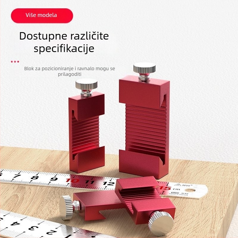 Bte/bull 0723 – aluminijski pozicionirajući zaustavljač za mjernu letvu i fiksni klizni blok