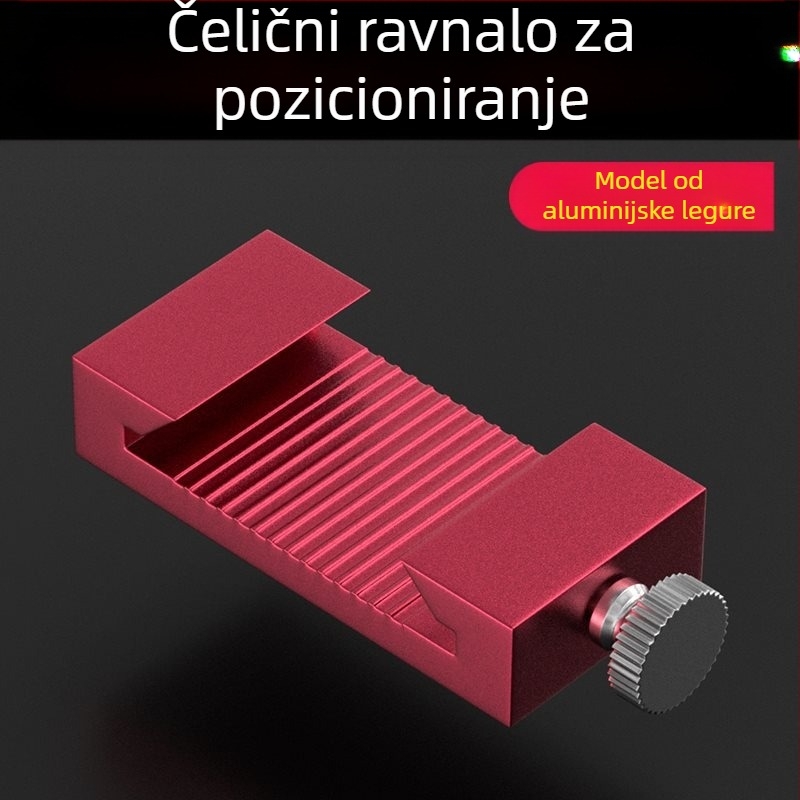 Bte/bull 0723 – aluminijski pozicionirajući zaustavljač za mjernu letvu i fiksni klizni blok