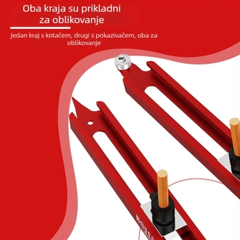 Konturna mjerač za obradu drva i pločice – aluminijska legura, marka Bohan, model Bohan Outline Scriber, alat za mjerenje nepravilnih oblika
