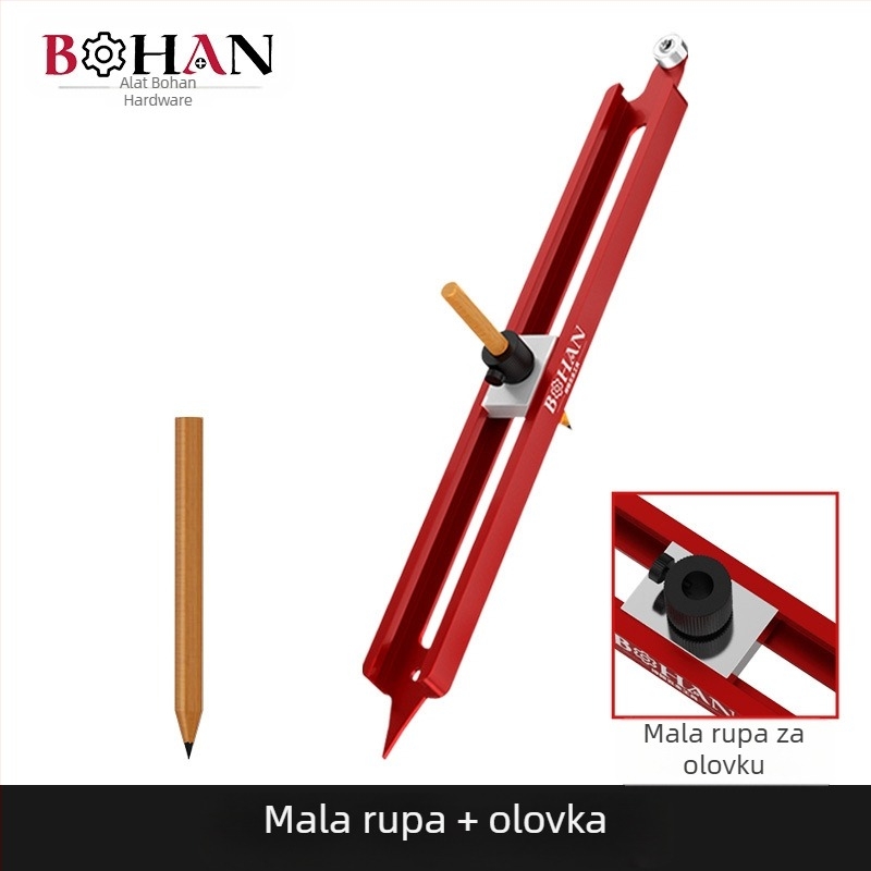 Konturna mjerač za obradu drva i pločice – aluminijska legura, marka Bohan, model Bohan Outline Scriber, alat za mjerenje nepravilnih oblika
