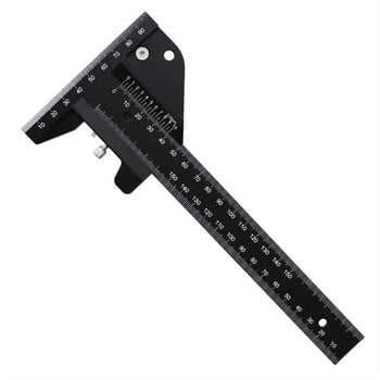 Drvarski višenamjenski označivački ravnalo, aluminijski spoj, T-oblik ravnalo, model 210/280, preciznost 0,05 mm