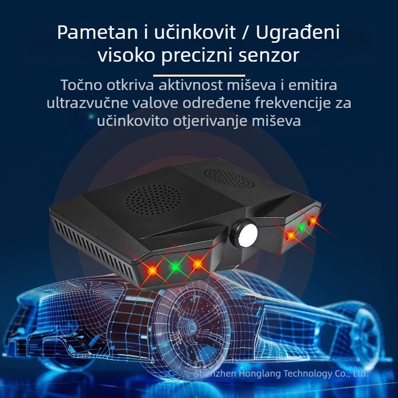 Ultrazvučni repelent za miševe i glodavce s visokofrekventnim bljeskom, potpuno automatski senzor, pogodan za skladišta i kuhinje